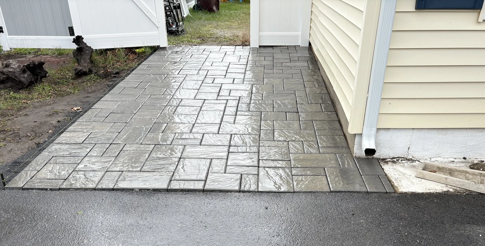 stamped pavement